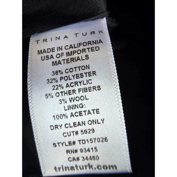 Trina Turk Embroidered Sleeveless Fringe‎ Trim Fit & Flare S 0 - Picture 6 of 6